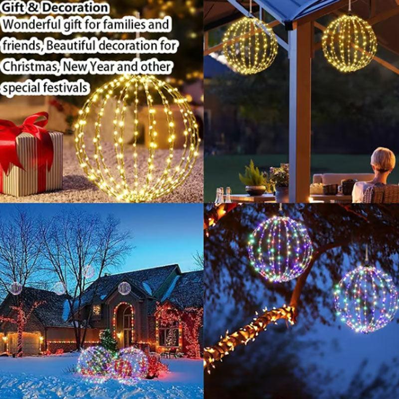 💡✨Hanging LED Sphere Light – 360° soft glow, collapsible & weatherproof. Perfect for patio, garden & holiday decor! 🌟🏠