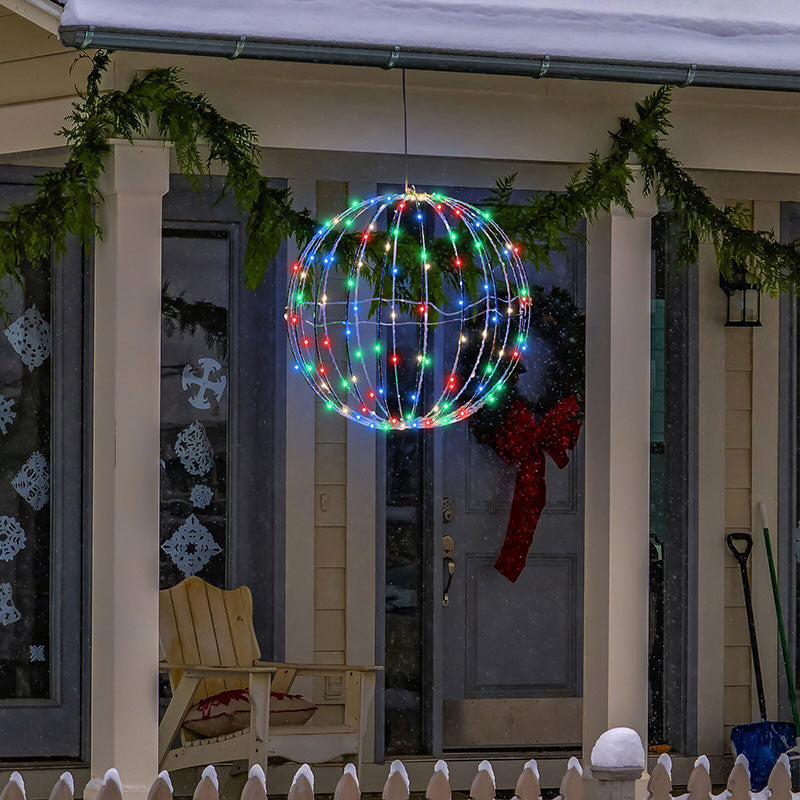 💡✨Hanging LED Sphere Light – 360° soft glow, collapsible & weatherproof. Perfect for patio, garden & holiday decor! 🌟🏠