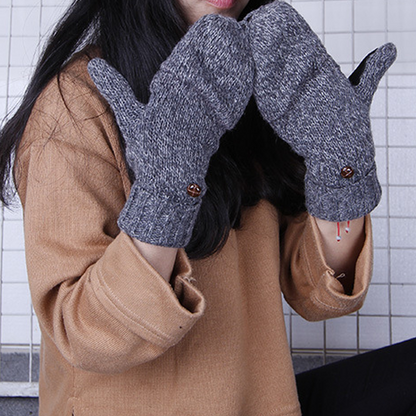 🧤 Flip-Top Fingerless Mittens | Unisex Warm Gloves ❄️ for Touchscreen, Office & Cycling - Keep Hands Toasty All Winter! 🔥