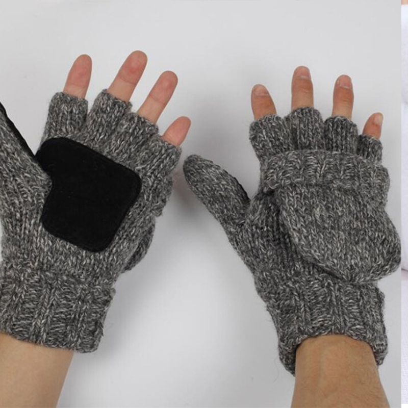 🧤 Flip-Top Fingerless Mittens | Unisex Warm Gloves ❄️ for Touchscreen, Office & Cycling - Keep Hands Toasty All Winter! 🔥