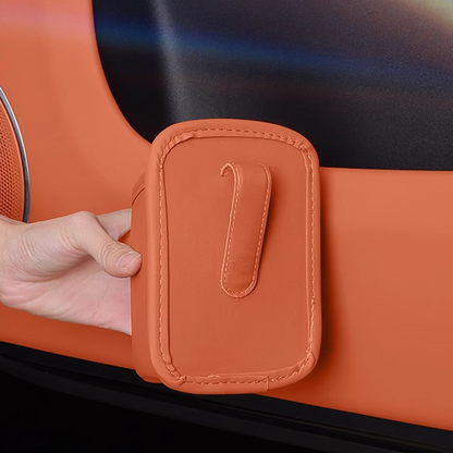 🚗🧺Clip-On PU Leather Car Cup Holder & Organizer