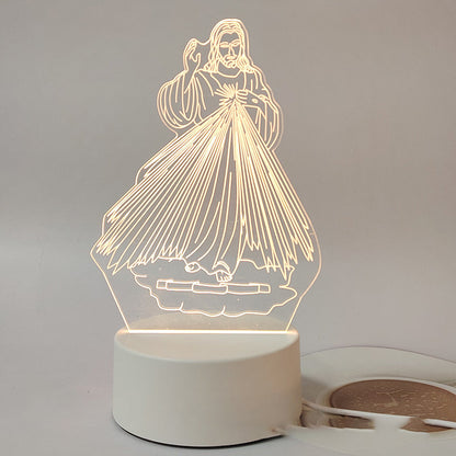 📢📢Jesus 3D Night Lamp & Religious Gifts