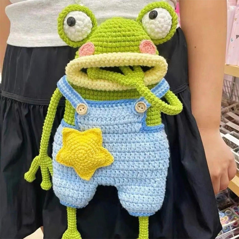 DIY Crochet Frog Phone Bag Kit