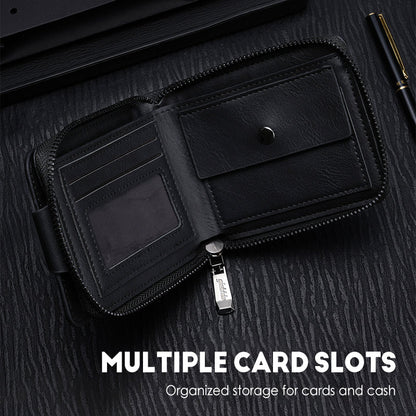 🔥Men's Vintage Compact Zipper Wallet