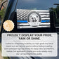 Weatherproof Patriotic Flag Vehicle Sticker Decal