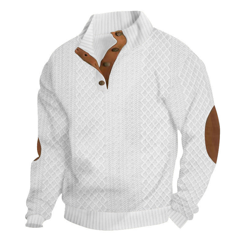 🧥Luxury Comfort | Men‘s Textured Jacquard Sweatshirt | Everyday Essential 🔥