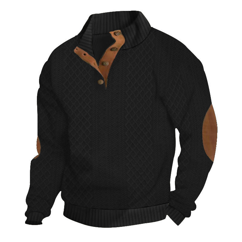 🧥Luxury Comfort | Men‘s Textured Jacquard Sweatshirt | Everyday Essential 🔥