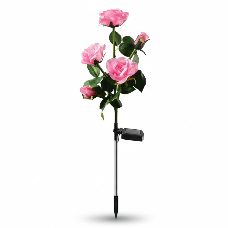 Solar Powered Rose Flower Garden Stake Lights
