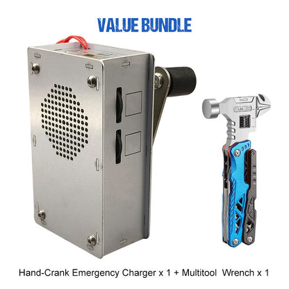 Multi-Functional Hand-Crank Emergency Charger & Radio