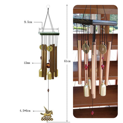 61cm Metal Wind Chime for Home, Patio, Garden