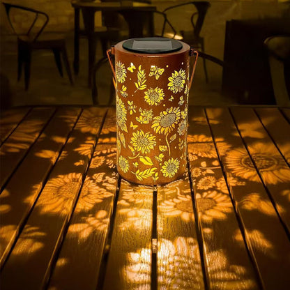 🔥Hanging Solar Shadow Lantern with Hollow Design