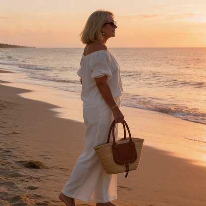 💃 Women's Drawstring Top & Pants 2-Piece Set – Relaxed Fit, Comfortable & Perfect for Lounging or Everyday Style 🌸