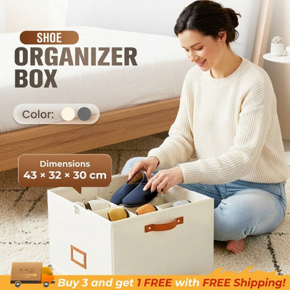 👟 Transparent, Foldable PVC Shoe Box, Waterproof Shoe Organiser For The Office