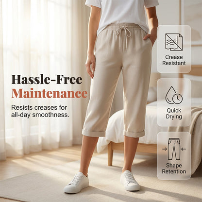 ⏳Time-Limited Special⏰Women's Casual Cotton Linen Capris