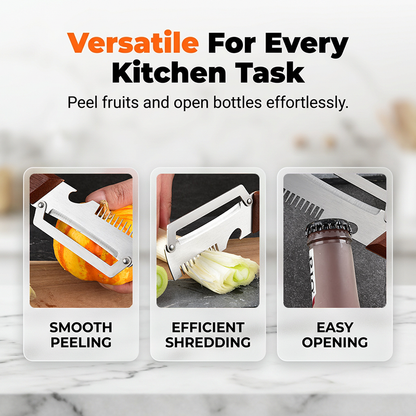 🥒 3-in-1 Scallion Shredder & Peeler – Fast, Efficient & Must-Have Kitchen Tool ✨🍴