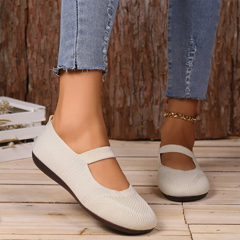 👟Breathable Knit Flats – Soft as clouds, anti‑slip sole. Walk for hours, feet stay cool & fresh. Your new favourite! 🌸✨