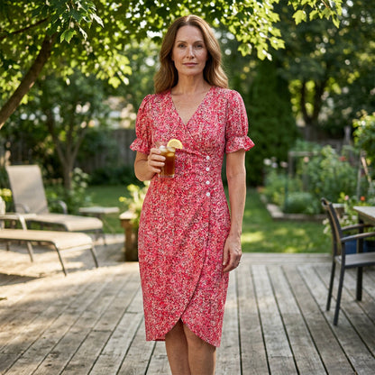 🌷Women's Floral V-neck Printed Dress
