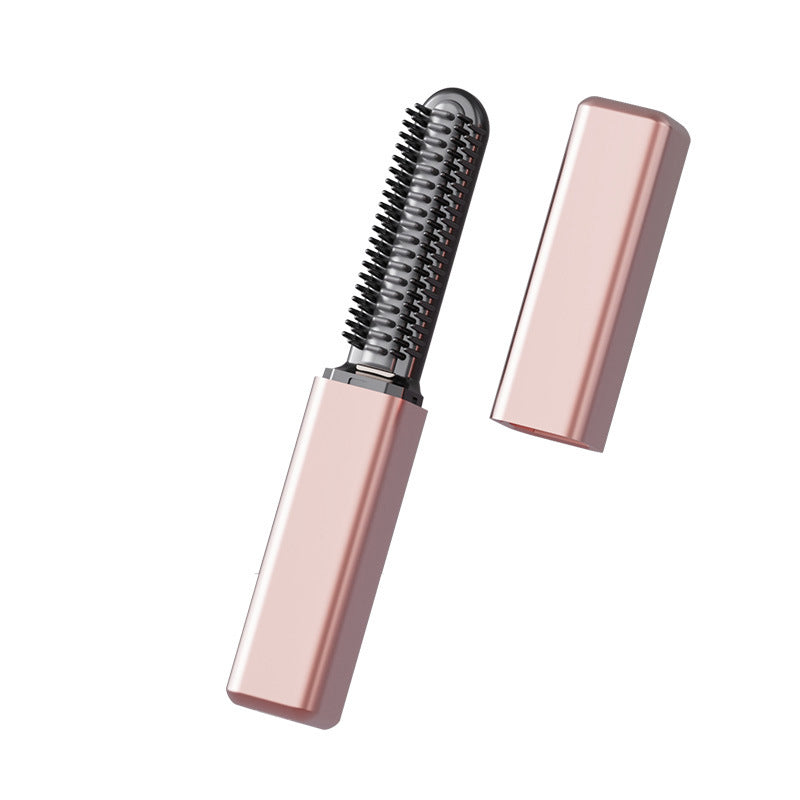 💇✨Portable Cordless Hair Straightening Comb – heats in 3 seconds, smooths bangs & flyaways anywhere. Quick, neat styling on the go! 🛡️✅