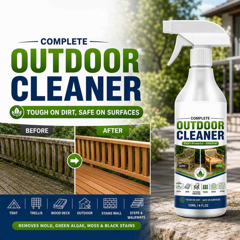 🌿 Outdoor Surface Cleaner Spray, Fast Acting Stain Remover for Patio, Wooden Furniture & Outdoor Surfaces