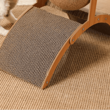 🐱 🧶Natural Sisal Cat Scratching Ball With Cardboard Pad