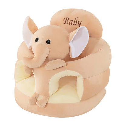 🧸👶Plush Baby Support Seat – Cartoon Floor Chair for Sit-Up Play