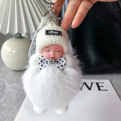 🧸 Soft Plush Doll Keychain