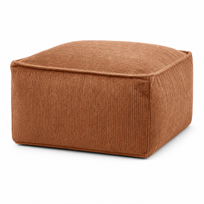 🛋️🧶 Boho Storage Ottoman Pouf Cover – fill with clothes & blankets, supports 220 lbs, washable canvas. Tidy & cosy! 🏠✅